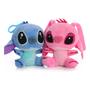 Imagem de Casal Pelucia Stitch E Angel Namorados Chaveiro Disney Envio Imediato