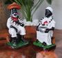 Imagem de Casal Pretos Velhos Em Resina - 10cm Umbanda Candomble