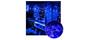 Imagem de Cascata 200 Leds Natal 3,8 Metros Luz Azul 8 Funções 220v