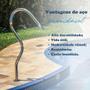 Imagem de Cascata Bico De Pato Piscina Tubular Mini Inox Faça Você Mesmo Sem Adaptadores