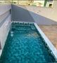Imagem de Cascata embutir em fibra com bico inox lamina d agua 100cm para piscinas