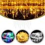 Imagem de Cascata Led Enfeite Natal 400 Leds 9,5 Metros Branco Quente