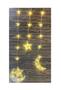 Imagem de Cascata Led Lua E Estrela Luz Amarela Natal 2,5m - 2 Caixas