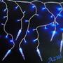 Imagem de Cascata Luminosa Gotas Gelo 110v 100Leds Colorida 250 cm x 40 cm altura
