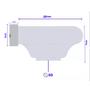 Imagem de Cascata Para Piscina 60cm Com Iluminação Led Para Embutir Com Comando