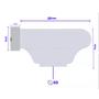 Imagem de Cascata Para Piscina 60cm Com Iluminação Led Para Embutir Com Comando