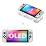 Imagem de Case Capinha Silicone Tpu Para Nintendo Switch Oled + Vidro