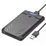 Imagem de Case Externo USB 3.0 Fast 5Gbps apoio UASP p/ HD SSD SATA II 2.5" 3TB LED Colorido Infokit Ecase-340
