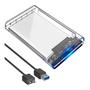 Imagem de Case Hd Externo 2.5 E Sata Ssd Usb 3.0: até 6 Gbps Transparente Cabo 41 cm