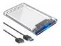 Imagem de Case Para Hd Externo Transparente Usb Notebook Sata Protect