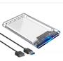 Imagem de Case Para Hd Externo Transparente Usb Notebook Sata Protege