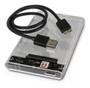 Imagem de Case Transparente Para Hd Externo Notebook Sata 2.5 Usb 3.0