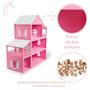 Imagem de Casinha Casa da Barbie Malibu Rosa 3 Andares + Móveis