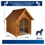 Imagem de Casinha Casa Para Cachorro Cão Pet Grande Madeira Reforçada - Cerejeira - 1773