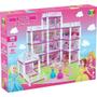 Imagem de Casinha de Boneca Castelo da Princesa 240pcs 3 bonecas