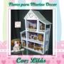 Imagem de Casinha De Boneca Polly Menina + 27 Móveis - Lilás com Branco