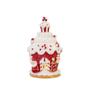 Imagem de Casinha de doces gingerbreadsanta com led em resina 19cm
