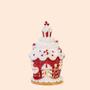 Imagem de Casinha de doces gingerbreadsanta com led em resina 19cm
