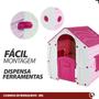 Imagem de Casinha Infantil De Criança De Brinquedo Com Janelas e Portas Playground - Belfix Magical Rosa