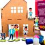Imagem de Casinha Para Pintar Brinquedo Infantil Pedagógico Em Madeira