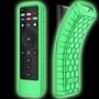 Imagem de Caso fintie silicone para Vizio XRT260 Controle Remoto de Voz 2021, Capa anti-slip shockproof para VIZIO XRT260 V-Series e M-Series 4K UHD HDR Smart TV Remote, Green-Glow in The Dark