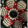 Imagem de Cassete NIPARTE 12V 11-52D Com Suportes Dobro De Alumínio K7 Roda Livre Mega Ranger Index Niquelado