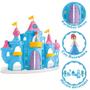Imagem de Castelo Princesa Snow Gelo Com Acessórios e Luz  - Samba Toys Cor Azul/Rosa