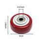 Imagem de Caster Wheels Swagwert, 3 polegadas, Red Heavy Duty, 120 kg, pacote com 4