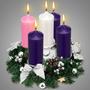 Imagem de Castiçal Advent Wreath Ziliny Christmas Silver