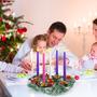 Imagem de Castiçal de Coroa de Advento Tioncy 30cm com 5 Velas - Decoração de Natal