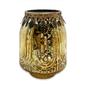 Imagem de Castiçal Porta Velas Medieval em Vidro Vintage Gold 11cm