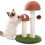 Imagem de Cat Scratching Post PETEPELA Mushroom Tall com bola de brinquedo marrom