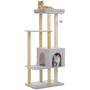 Imagem de Cat Tree PAWZ Road Large Modern Wooden para gatos grandes, cinza