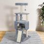 Imagem de Cat Tree Tower HUITREE 114 cm com condomínio Big Cat e arranhador