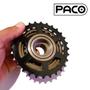 Imagem de Catraca 8 Velocidades Index 13/28 Dourada Roda Livre 24v 18v Paco Para Bikes Urbanas Mtb e Speed