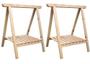 Imagem de Cavalete 80CM Com Estrado pinus Cor natural Apoia mesas/Bancadas