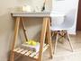 Imagem de Cavalete Com Estrado madeira pinus 100cm p/ bancada Home office