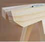 Imagem de Cavalete de madeira pinus 80 Apoio de mesas e tampos