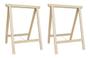 Imagem de Cavalete de madeira pinus cor natural P/ apoio de mesas e balcões