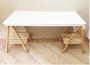 Imagem de Cavalete Para Mesa Design Madeira Natural Oferta Reforçado