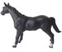 Imagem de Cavalo de Brinquedo 34cm Preto Animal de Vinil Fazenda Boneco