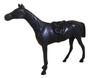 Imagem de Cavalo Preto Em Bronze Oxidado Escultura Estatueta Garanhão