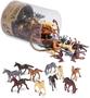 Imagem de Cavalos de Brinquedo Sortidos em Miniatura para Crianças 3+, 60 Pçs de 2' - Terra por Battat