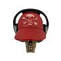 Imagem de Caveira Decorativo Para Decoração Crânio Enfeite Boné e Fone Grande Skull Halloween Esqueleto de Resina