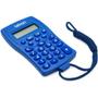 Imagem de Ccalculadora de Bolso 8 DIG. Azul com Cordão e Bateria