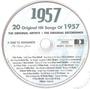 Imagem de CD 20 Original Hit Songs Of 1957