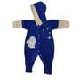 Imagem de Celui Macacao Plush Bordado Com Touca Azul