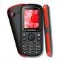 Imagem de Celular Barrinha Idoso 2 Chips USB Dual Chip Rádio FM Bluetooth Preto e Vermelho CX904 Lenoxx