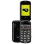 Imagem de Celular DL YC-130 Dual Chip, Preto, Tela 2,4", Câmera VGA, MP3/MP4, Rádio FM, Teclas Númericas Maiores, Função SOS