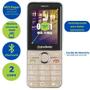 Imagem de Celular Idoso 2 Chips Rádio FM MP3 Player Tecla Bluetooth